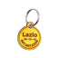 Custom Full Grain Leather Pet Tag - No Jingle, Silent ID Tag for Dogs and Cats